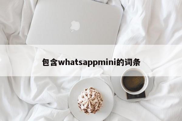 包含whatsappmini的词条