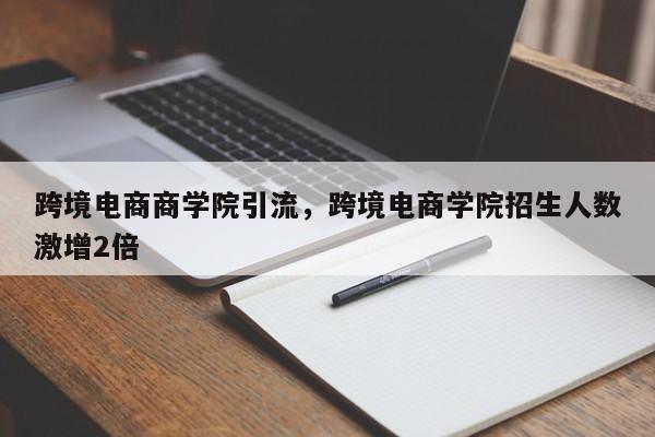 跨境电商商学院引流，跨境电商学院招生人数激增2倍