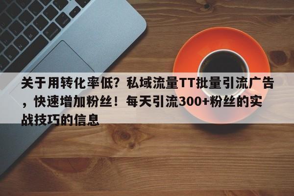 关于用转化率低？私域流量TT批量引流广告，快速增加粉丝！每天引流300+粉丝的实战技巧的信息