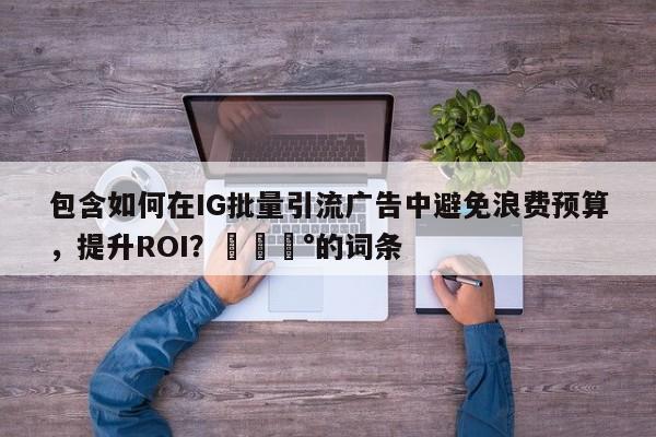 包含如何在IG批量引流广告中避免浪费预算，提升ROI？💰的词条