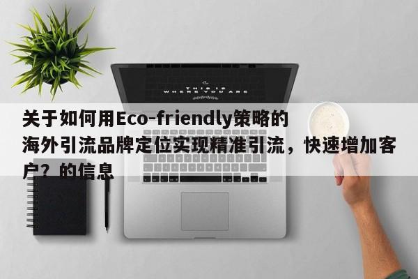 关于如何用Eco-friendly策略的海外引流品牌定位实现精准引流，快速增加客户？的信息