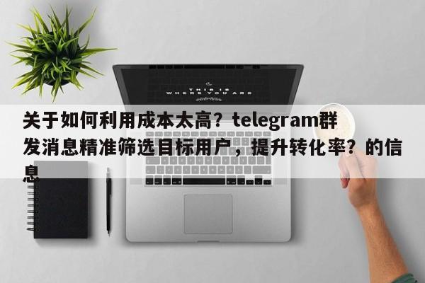 关于如何利用成本太高？telegram群发消息精准筛选目标用户，提升转化率？的信息
