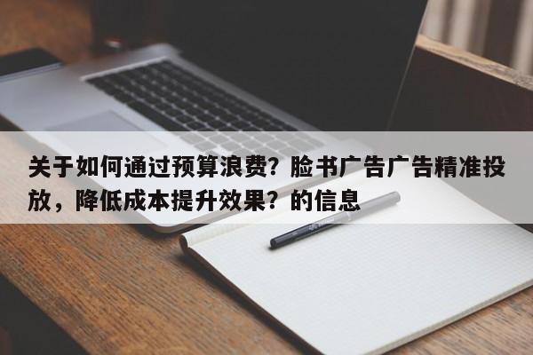 关于如何通过预算浪费？脸书广告广告精准投放，降低成本提升效果？的信息