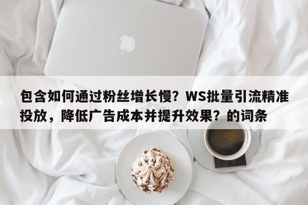 包含如何通过粉丝增长慢？WS批量引流精准投放，降低广告成本并提升效果？的词条