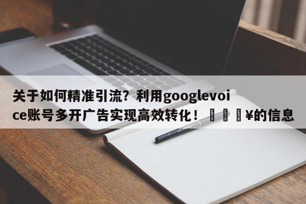 关于如何精准引流?利用googlevoice账号多开广告实现高效转化!🔥的信息