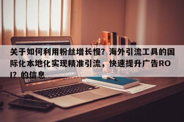 关于如何利用粉丝增长慢？海外引流工具的国际化本地化实现精准引流，快速提升广告ROI？的信息