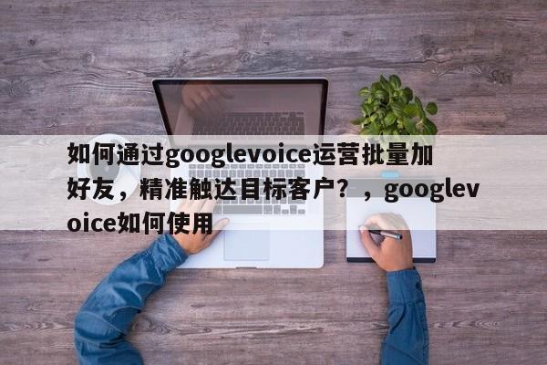 如何通过googlevoice运营批量加好友，精准触达目标客户？，googlevoice如何使用