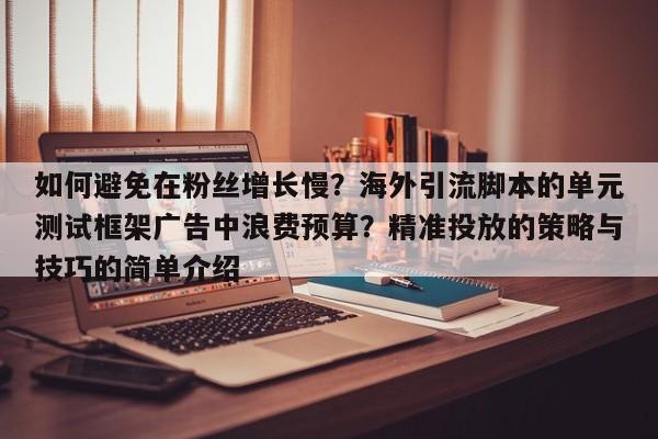 如何避免在粉丝增长慢?海外引流脚本的单元测试框架广告中浪费预算?精准投放的策略与技巧的简单介绍