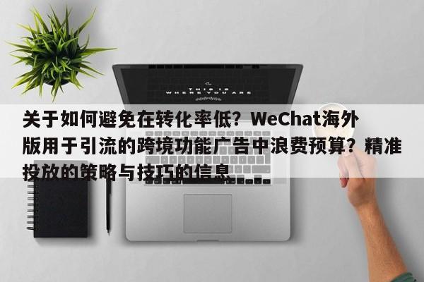 关于如何避免在转化率低?WeChat海外版用于引流的跨境功能广告中浪费预算?精准投放的策略与技巧的信息