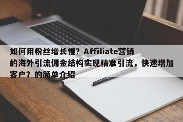如何用粉丝增长慢？Affiliate营销的海外引流佣金结构实现精准引流，快速增加客户？的简单介绍
