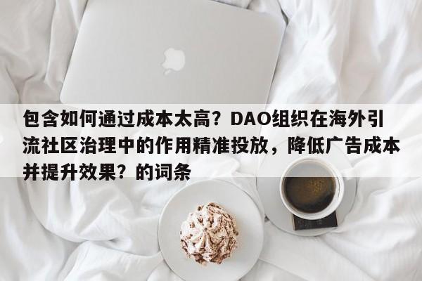 包含如何通过成本太高？DAO组织在海外引流社区治理中的作用精准投放，降低广告成本并提升效果？的词条