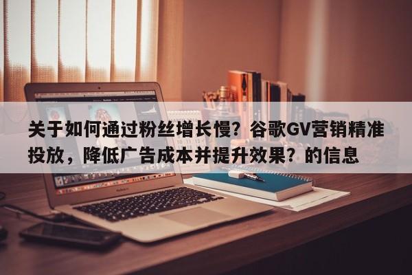 关于如何通过粉丝增长慢？谷歌GV营销精准投放，降低广告成本并提升效果？的信息