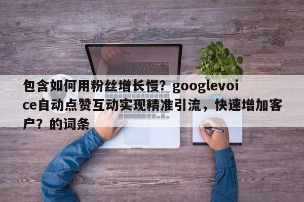 包含如何用粉丝增长慢？googlevoice自动点赞互动实现精准引流，快速增加客户？的词条