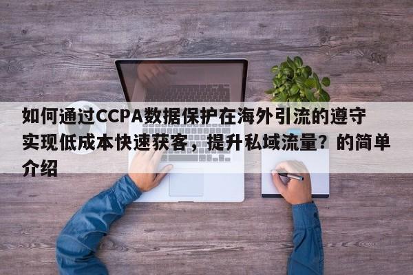 如何通过CCPA数据保护在海外引流的遵守实现低成本快速获客，提升私域流量？的简单介绍