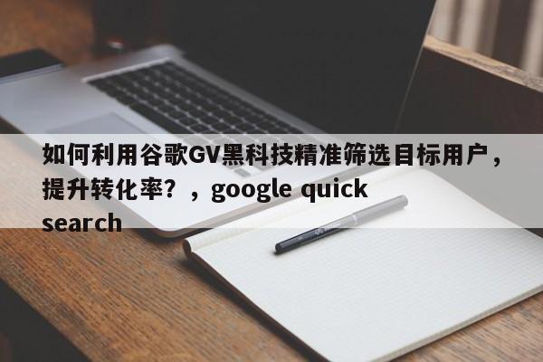 如何利用谷歌GV黑科技精准筛选目标用户，提升转化率？，google quick search
