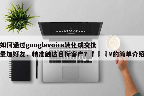 如何通过googlevoice转化成交批量加好友，精准触达目标客户？🔥的简单介绍