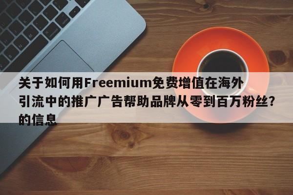关于如何用Freemium免费增值在海外引流中的推广广告帮助品牌从零到百万粉丝？的信息