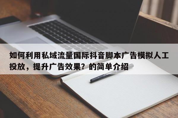 如何利用私域流量国际抖音脚本广告模拟人工投放，提升广告效果？的简单介绍