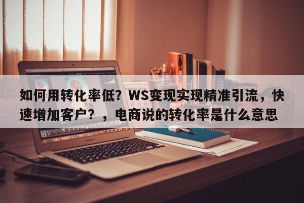 如何用转化率低？WS变现实现精准引流，快速增加客户？，电商说的转化率是什么意思