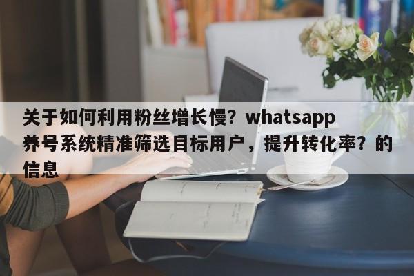 关于如何利用粉丝增长慢？whatsapp养号系统精准筛选目标用户，提升转化率？的信息