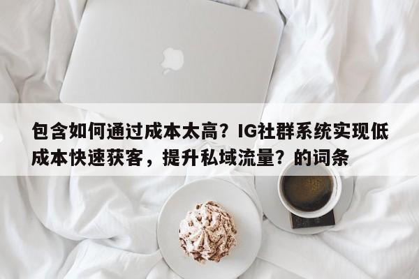 包含如何通过成本太高？IG社群系统实现低成本快速获客，提升私域流量？的词条