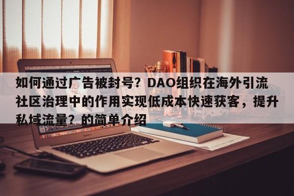 如何通过广告被封号？DAO组织在海外引流社区治理中的作用实现低成本快速获客，提升私域流量？的简单介绍