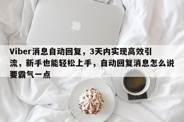 Viber消息自动回复，3天内实现高效引流，新手也能轻松上手，自动回复消息怎么说要霸气一点