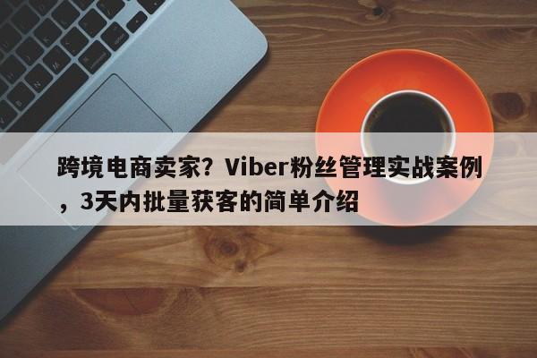 跨境电商卖家？Viber粉丝管理实战案例，3天内批量获客的简单介绍
