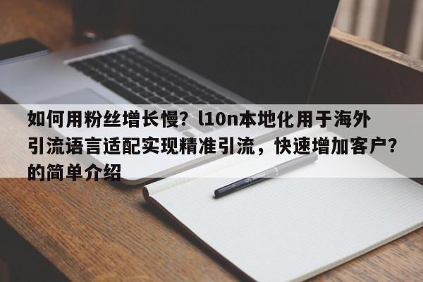 如何用粉丝增长慢？l10n本地化用于海外引流语言适配实现精准引流，快速增加客户？的简单介绍