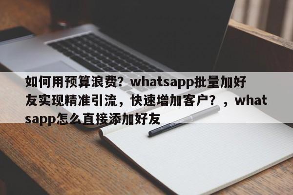 如何用预算浪费?whatsapp批量加好友实现精准引流,快速增加客户?,whatsapp怎么直接添加好友