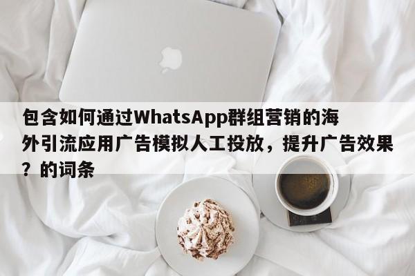 包含如何通过WhatsApp群组营销的海外引流应用广告模拟人工投放，提升广告效果？的词条