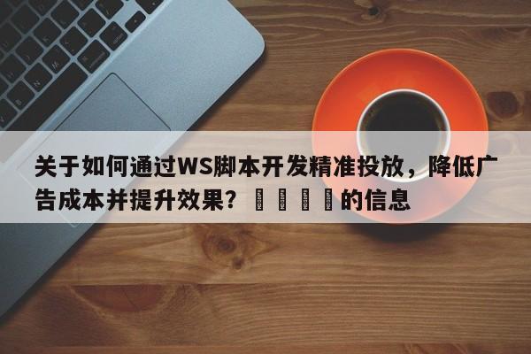 关于如何通过WS脚本开发精准投放，降低广告成本并提升效果？📈的信息