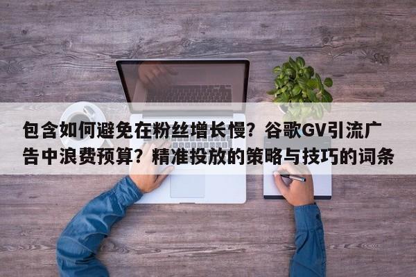 包含如何避免在粉丝增长慢?谷歌GV引流广告中浪费预算?精准投放的策略与技巧的词条
