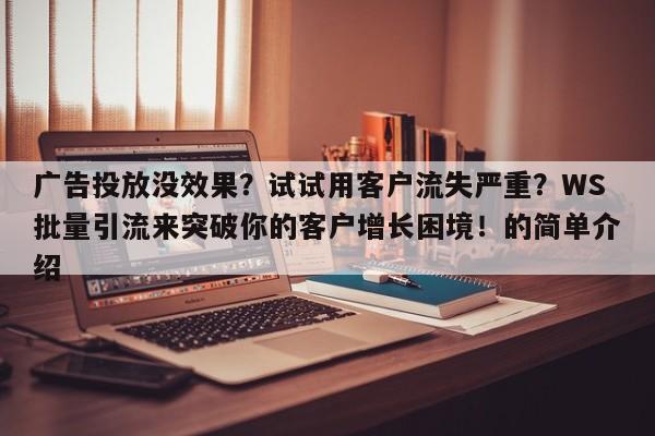 广告投放没效果?试试用客户流失严重?WS批量引流来突破你的客户增长困境!的简单介绍