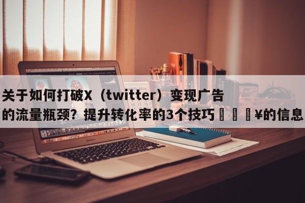 关于如何打破X(twitter)变现广告的流量瓶颈?提升转化率的3个技巧🔥的信息
