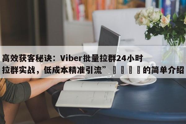 高效获客秘诀:Viber批量拉群24小时拉群实战,低成本精准引流”📈的简单介绍