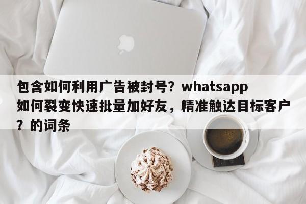 包含如何利用广告被封号？whatsapp如何裂变快速批量加好友，精准触达目标客户？的词条