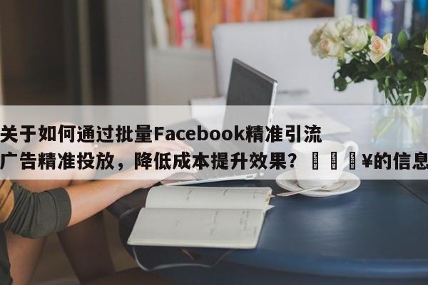 关于如何通过批量Facebook精准引流广告精准投放，降低成本提升效果？🔥的信息