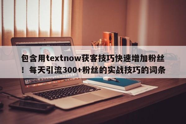 包含用textnow获客技巧快速增加粉丝!每天引流300+粉丝的实战技巧的词条