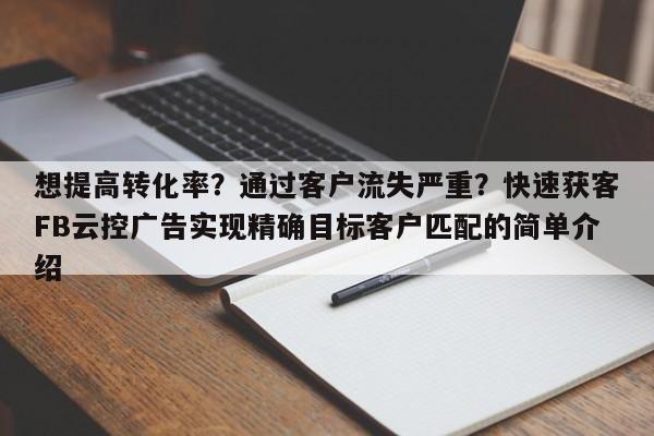 想提高转化率?通过客户流失严重?快速获客FB云控广告实现精确目标客户匹配的简单介绍