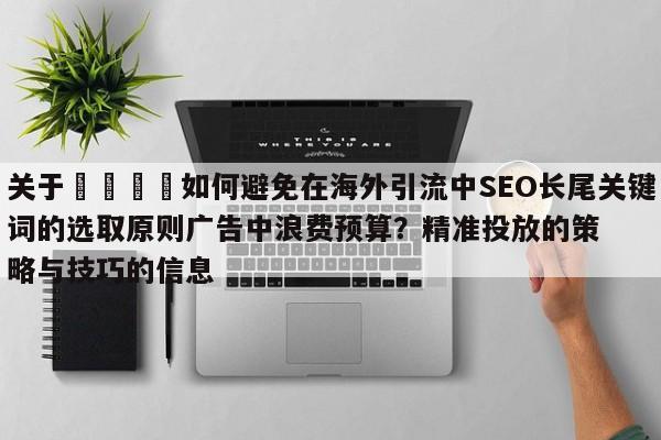关于💡如何避免在海外引流中SEO长尾关键词的选取原则广告中浪费预算?精准投放的策略与技巧的信息