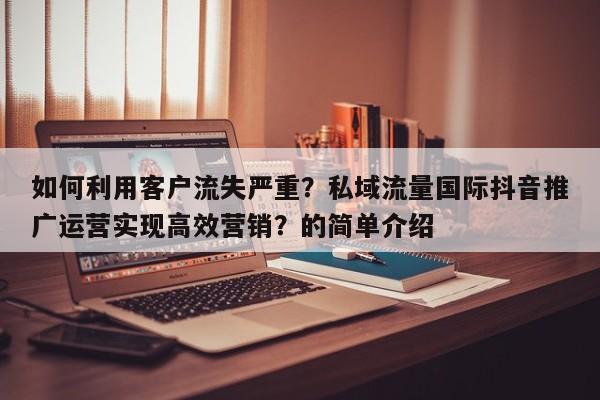 如何利用客户流失严重?私域流量国际抖音推广运营实现高效营销?的简单介绍