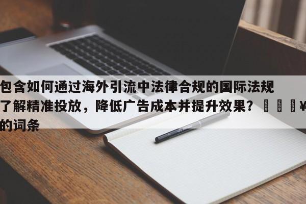 包含如何通过海外引流中法律合规的国际法规了解精准投放，降低广告成本并提升效果？🔥的词条