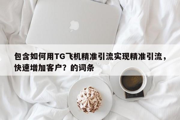 包含如何用TG飞机精准引流实现精准引流，快速增加客户？的词条