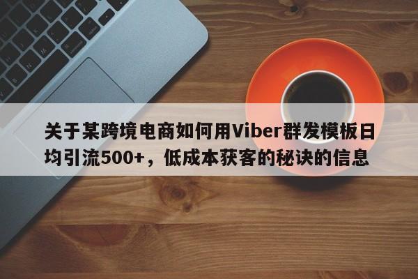 关于某跨境电商如何用Viber群发模板日均引流500+，低成本获客的秘诀的信息