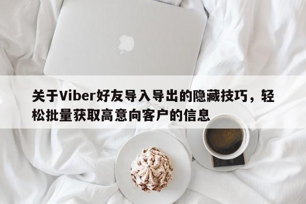 关于Viber好友导入导出的隐藏技巧，轻松批量获取高意向客户的信息