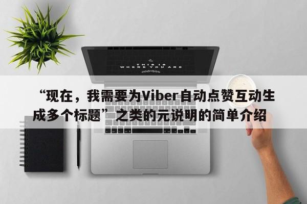 “现在，我需要为Viber自动点赞互动生成多个标题”之类的元说明的简单介绍