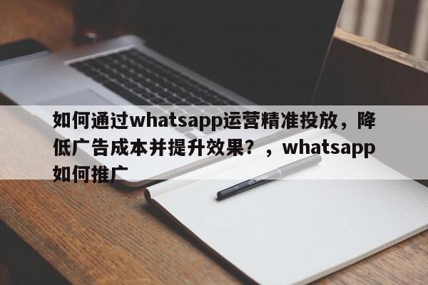 如何通过whatsapp运营精准投放，降低广告成本并提升效果？，whatsapp如何推广