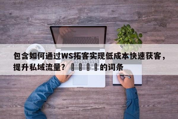 包含如何通过WS拓客实现低成本快速获客，提升私域流量？📌的词条