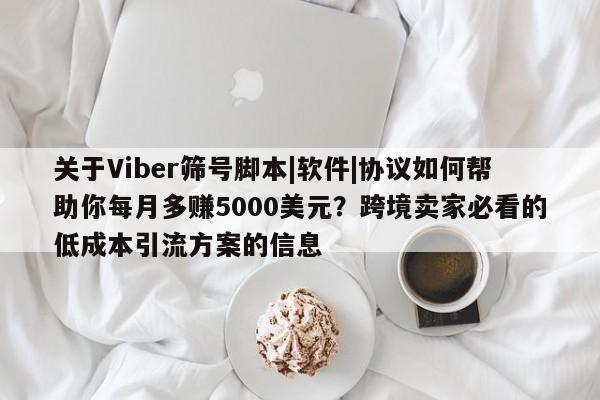 关于Viber筛号脚本|软件|协议如何帮助你每月多赚5000美元？跨境卖家必看的低成本引流方案的信息